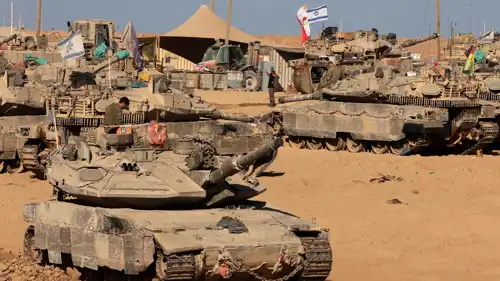 قوات إسرائيلية في محيط غزة