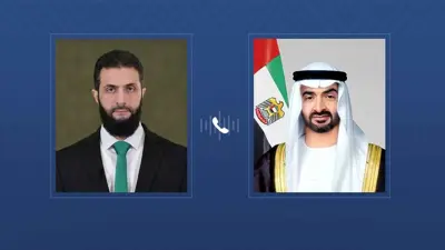 محمد بن زايد وأحمد الشرع