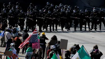 احتجاجات مدينة لوس أنجلوس