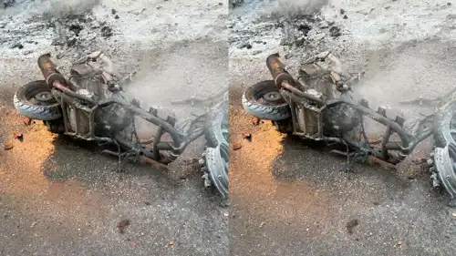 من غارة إسرائيلية سابقة