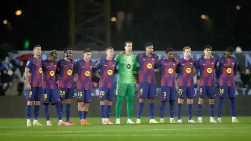 لاعبو برشلونة الإسباني