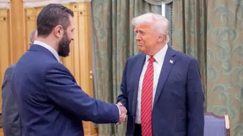 لقاء سابق بين أحمد الشرع ودونالد ترامب