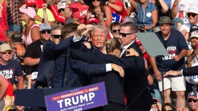 دونالد ترامب بعد تعرضه لمحاولة اغتيال