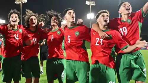 لاعبو المغرب (تحت 17 عاما) في مونديال الناشئين