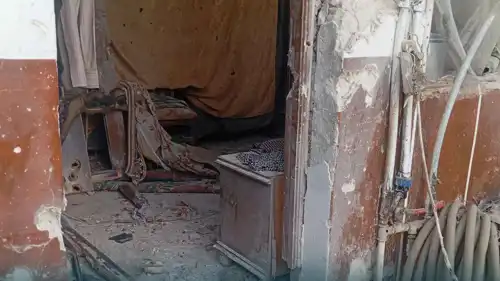 آثار قصف في حلب