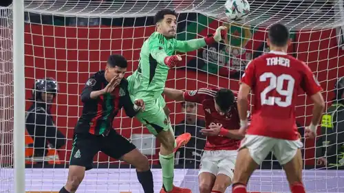 من مباراة الأهلي والجيش الملكي المغربي