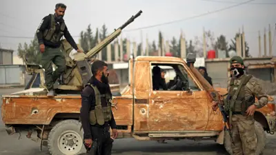 مقاتلون موالون لتركيا في محيط منبج