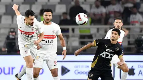 مباراة سابقة بين الزمالك وبيراميدز 