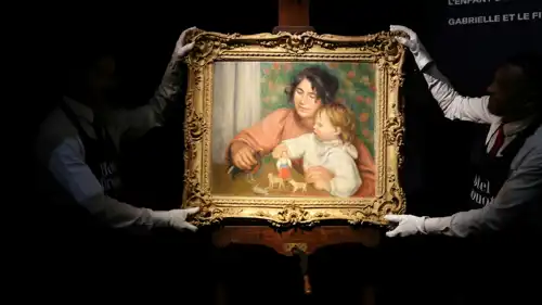  لوحة "الطفل وألعابه" للفنان الفرنسي أوغست رونوار