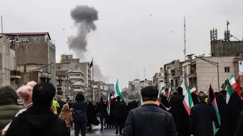 آثار قصف إسرائيلي أمريكي للعاصمة الإيرانية طهران