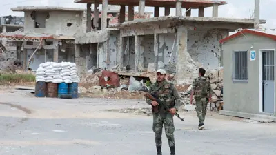 قوات أمن سورية في درعا