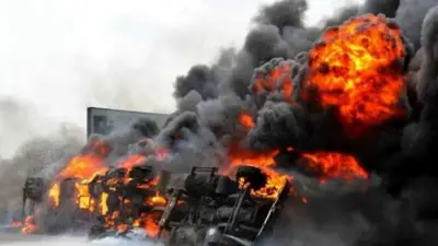 من تفجير سابق في نيجيريا