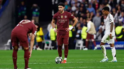 مرموش في مباراة مانشستر سيتي ضد ريال مدريد