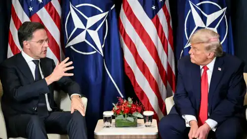 الرئيس ترامب والأمين العام لحلف الناتو مارك روته
