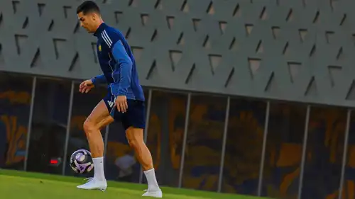 كريستيانو رونالدو في تدريب النصر