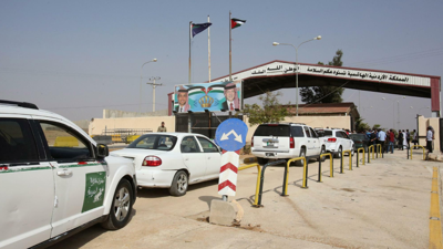 معبر نصيب بين الأردن وسوريا