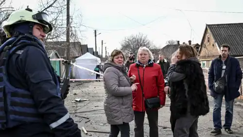 أوكرانيون في زابوروجيا بعد هجوم روسي