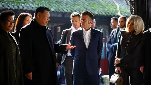 ماكرون وشي في تشنغدو