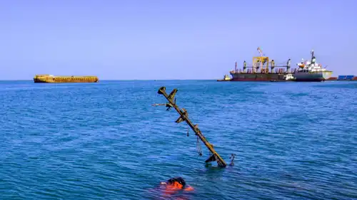 منطقة قريبة من ميناء الحديدة في اليمن