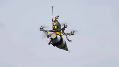 طائرة مسيرة انتحارية أطلقها الجيش الأوكراني