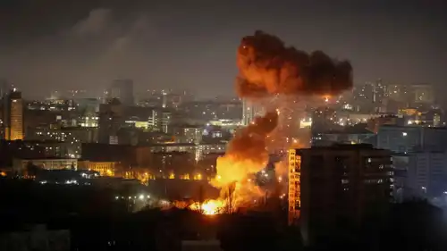 من القصف الروسي لكييف