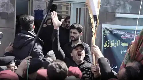 خلال تشييع قتلى من "الحشد الشعبي"