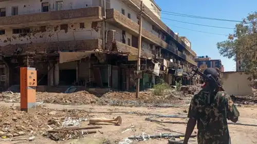 آثار الدمار جراء الحرب في السودان