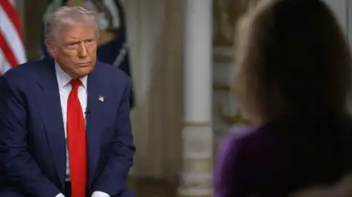 ترامب خلال المقابلة