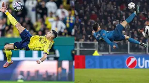 مقارنة بين هدفي رونالدو مع النصر وريال مدريد