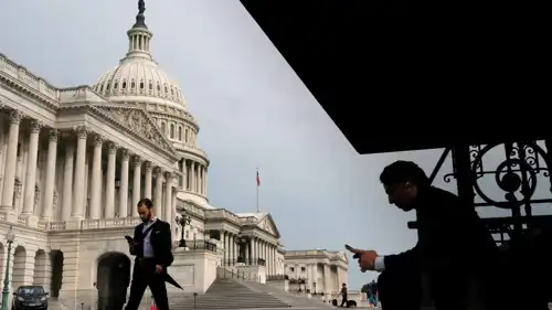 مبنى الكابيتول حيث يجتمع الكونغرس الأمريكي