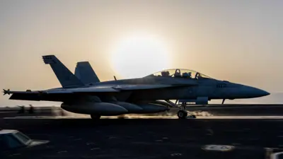 مقاتلة أمريكية تتأهب لقصف مواقع الحوثي