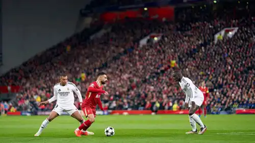 محمد صلاح أمام ريال مدريد