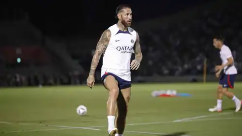 سيرجيو راموس خلال احترافه في سان جيرمان