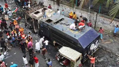 من الاحتجاجات في بنغلاديش