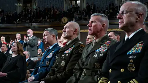 قادة عسكريون ضمن حضور خطاب ترامب عن "حالة الاتحاد"