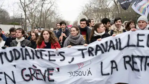 مظاهرة لإصلاح نظام التقاعد في فرنسا