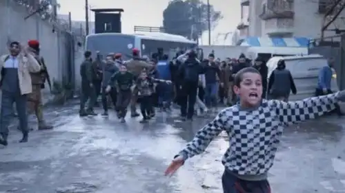 لحظة الإفراج عن القاصرين من سجن الأقطان
