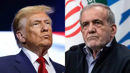 دونالد ترامب ومسعود بزشكيان