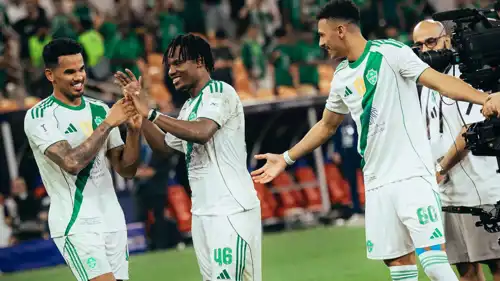 فرحة لاعبي الأهلي السعودي