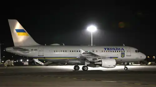 طائرة الرئيس الأوكراني فولوديمير زيلينسكي