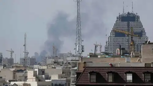 لقطة من الهجمات الأمريكية الإسرائيلية على إيران