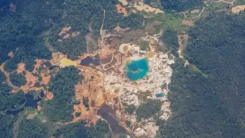 الموقع التعديني بين فنزويلا وغيانا