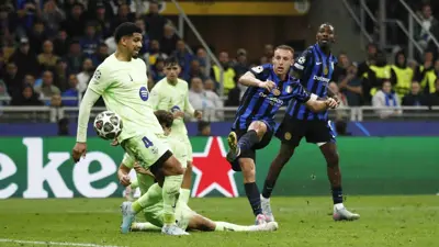 مباراة إنتر ميلان وبرشلونة