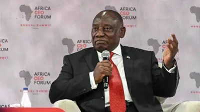 رئيس جنوب أفريقيا سيريل رامافوزا