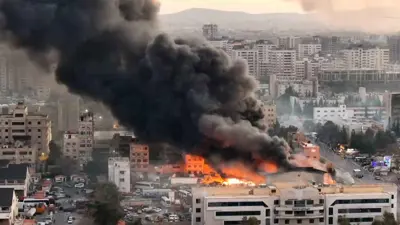 من الغارات الإسرائيلية على دمشق