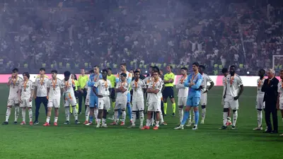 لاعبو ريال مدريد بعد الخسارة أمام برشلونة 