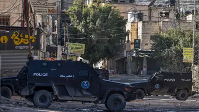 قوات أمن فلسطينية في الضفة الغربية