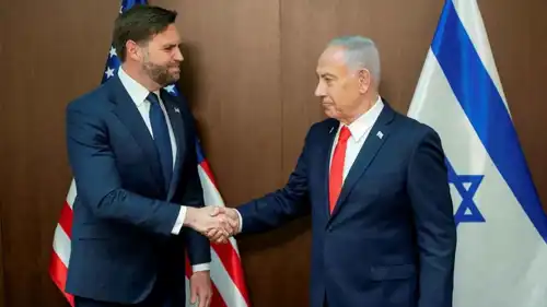 رئيس الوزراء الإسرائيلي ونائب الرئيس الأمريكي