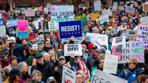 احجاجات في أمريكا ضد سياسات الهجرة