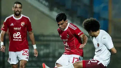 من مباراة الأهلي المصري وسيراميكا